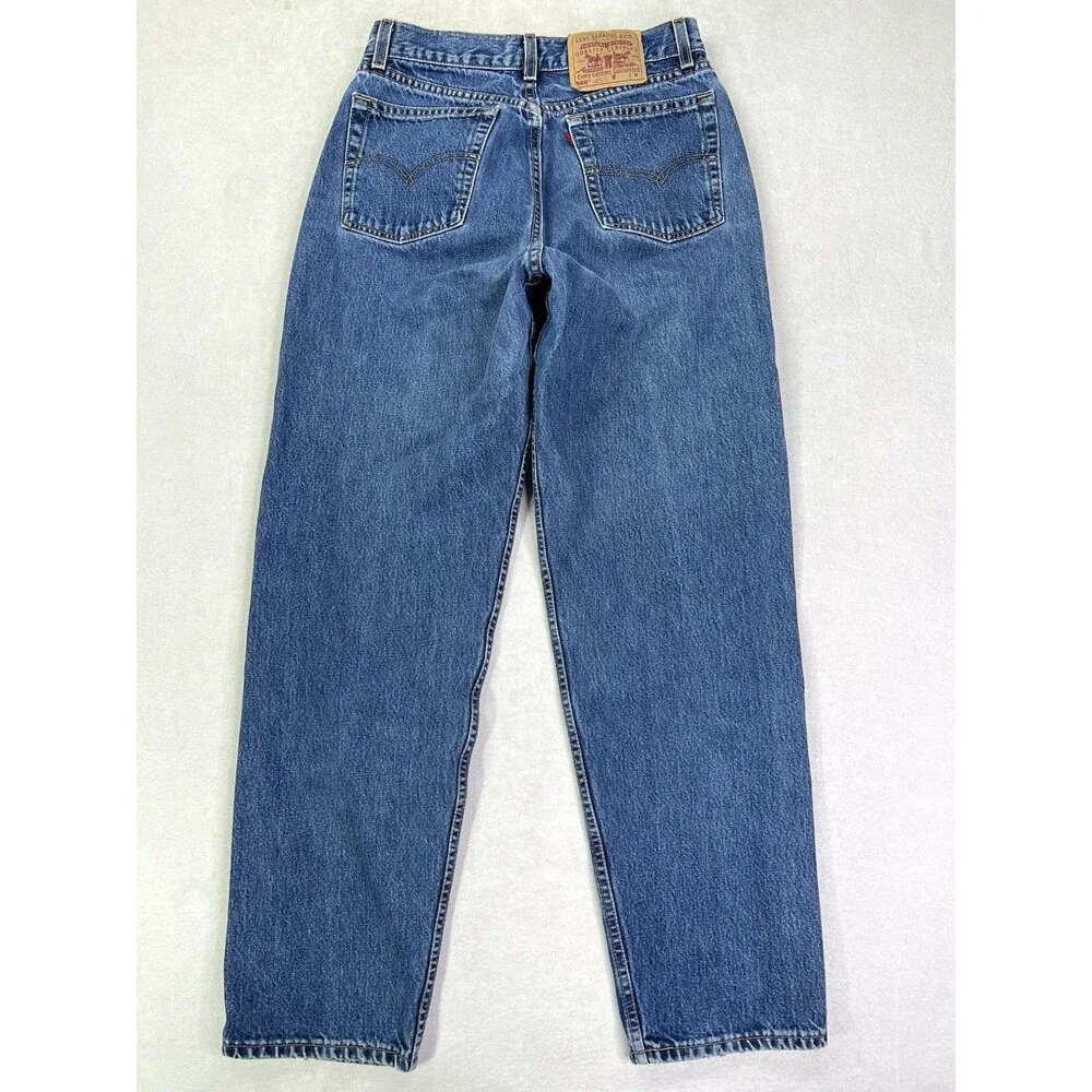 Vtg Levi's 560 Jeans Loose Mom Fit High Rise Straight Womens Size 10 (29x31) USA - Picture 2 of 12